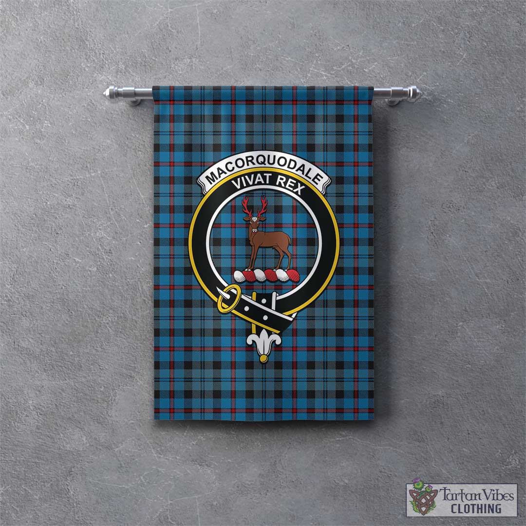 MacCorquodale (McCorquodale) Tartan Gonfalon, Tartan Banner with Family Crest - Tartan Vibes Clothing