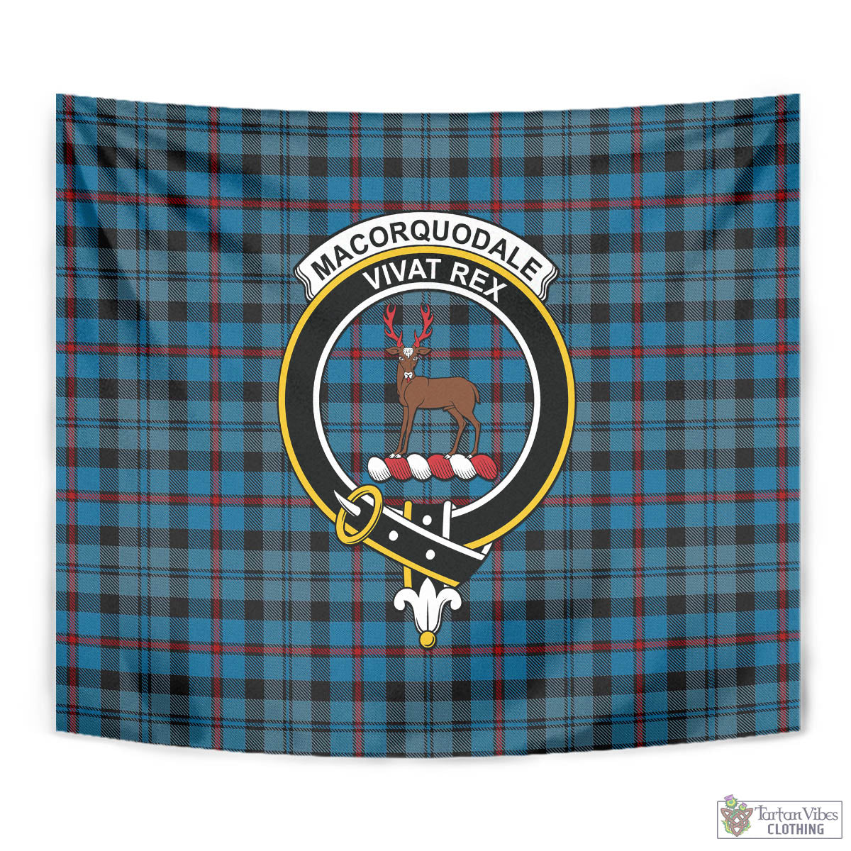 MacCorquodale (McCorquodale) Tartan Tapestry Wall Hanging and Home Decor for Room with Family Crest - Tartan Vibes Clothing