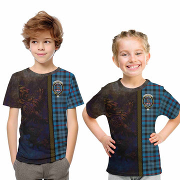 MacCorquodale (McCorquodale) Tartan Family Crest Kid T-Shirt Alba Gu Brath Be Brave Lion Ancient Style Youth XL Size14 - Tartan Vibes Clothing