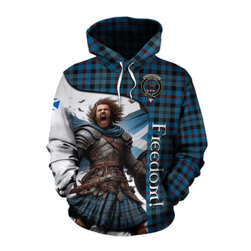 MacCorquodale (McCorquodale) Crest Tartan Cotton Hoodie Inspired by the Freedom of Scottish Warrior Pullover Hoodie XS - Tartan Vibes Clothing