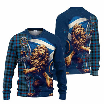 MacCorquodale (McCorquodale) Tartan Family Crest Knitted Sweater with Scottish Majestic Lion Unisex - Tartan Vibes Clothing