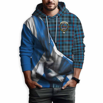 MacCorquodale (McCorquodale) Tartan Hoodie with Family Crest Scotland Patriotic Style Pullover Hoodie - Tartan Vibes Clothing