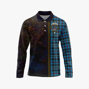 MacCorquodale (McCorquodale) Tartan Family Crest Long Sleeve Polo Shirt Alba Gu Brath Be Brave Lion Ancient Style Unisex - Tartan Vibes Clothing