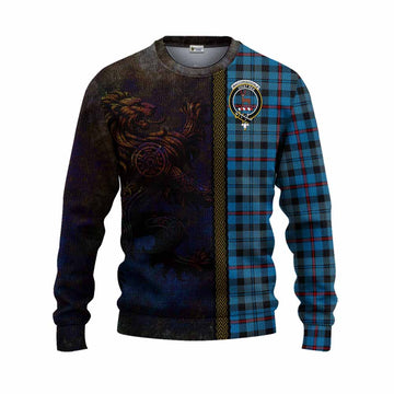 MacCorquodale (McCorquodale) Tartan Family Crest Knitted Sweater Alba Gu Brath Be Brave Lion Ancient Style Unisex - Tartan Vibes Clothing
