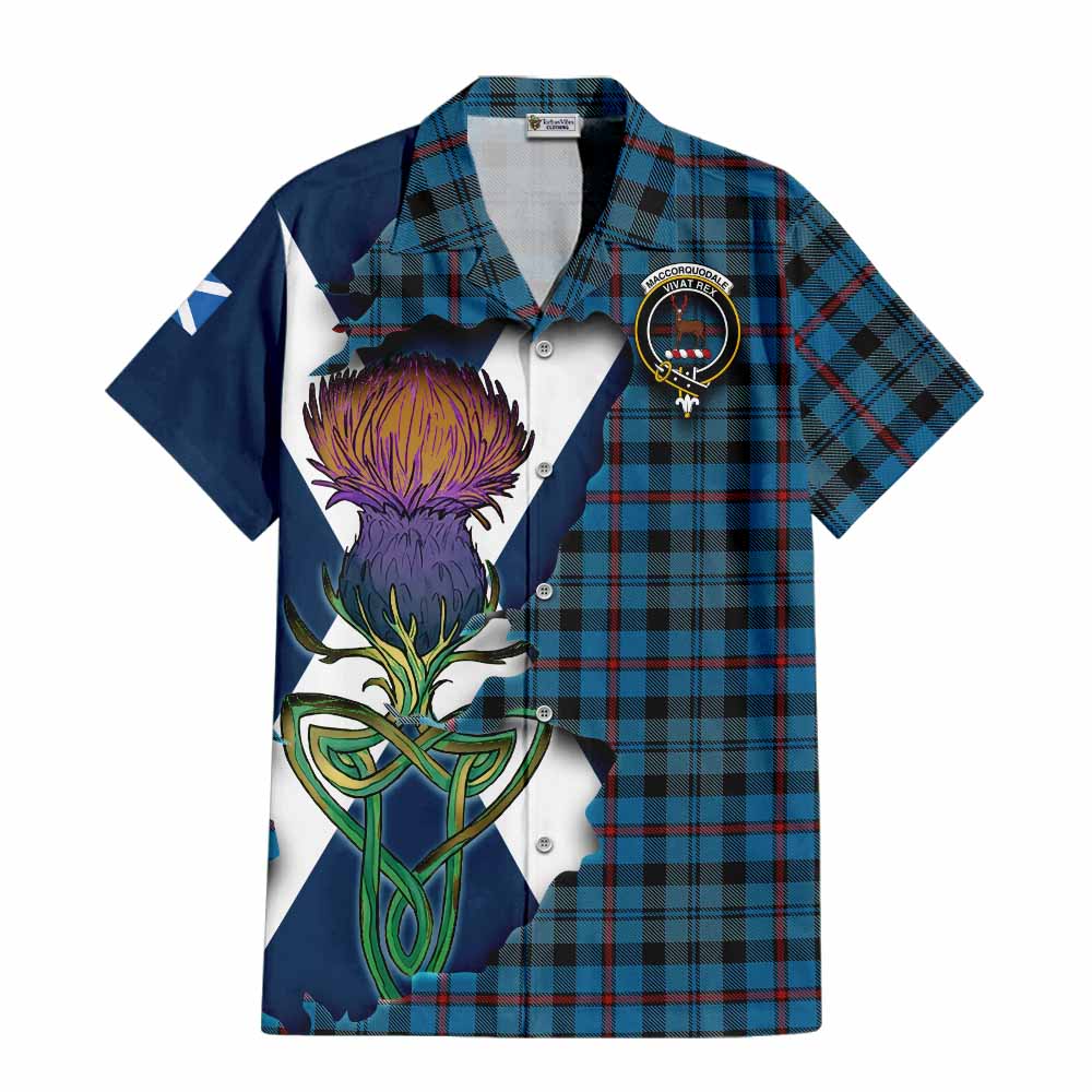 MacCorquodale (McCorquodale) Tartan Family Crest Hawaiian Shirt Scottish Thistle Celtic Inspired Kid - Tartan Vibes Clothing