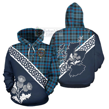 MacCorquodale (McCorquodale) Tartan Hoodie Featuring Thistle and Scotland Map Zip Hoodie - Tartan Vibes Clothing