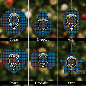 MacCorquodale (McCorquodale) Tartan Christmas Aluminium Ornament with Family Crest Aluminium - Tartan Vibes Clothing
