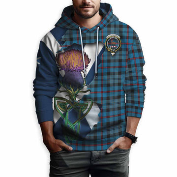 MacCorquodale (McCorquodale) Tartan Family Crest Hoodie Scottish Thistle Celtic Inspired Pullover Hoodie - Tartan Vibes Clothing