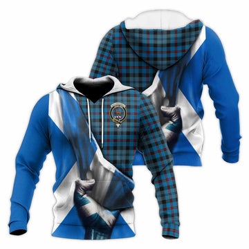 MacCorquodale (McCorquodale) Tartan Knitted Hoodie with Family Crest Scotland Patriotic Style Unisex Knitted Pullover Hoodie - Tartan Vibes Clothing