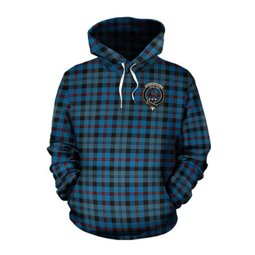 MacCorquodale (McCorquodale) Tartan Cotton Hoodie with Family Crest Celtic Skull Style Pullover Hoodie XS - Tartan Vibes Clothing