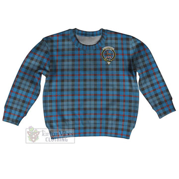 MacCorquodale (McCorquodale) Tartan Kid Ugly Sweater with Family Crest Kid - Tartan Vibes Clothing