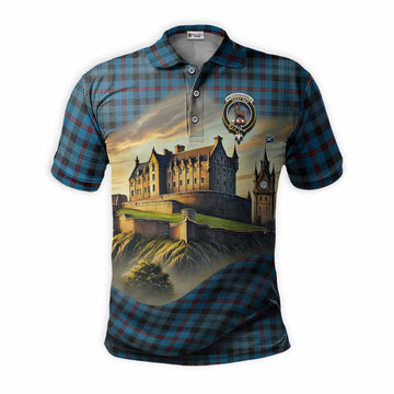 Tartan Vibes Clothing MacCorquodale (McCorquodale) Tartan Family Crest Polo Shirt with Scottish Ancient Castle Stype
