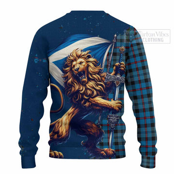 MacCorquodale (McCorquodale) Tartan Family Crest Knitted Sweater with Scottish Majestic Lion - Tartan Vibes Clothing