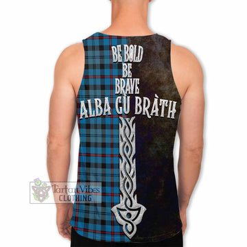 MacCorquodale (McCorquodale) Tartan Family Crest Men's Tank Top Alba Gu Brath Be Brave Lion Ancient Style - Tartan Vibes Clothing