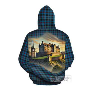 MacCorquodale (McCorquodale) Tartan Family Crest Cotton Hoodie with Scottish Ancient Castle Style Pullover Hoodie - Tartan Vibes Clothing