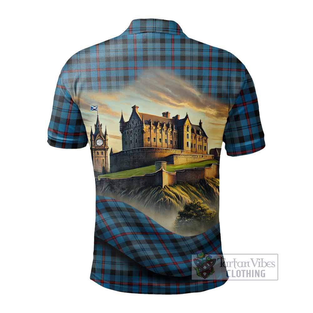 Tartan Vibes Clothing MacCorquodale (McCorquodale) Tartan Family Crest Polo Shirt with Scottish Ancient Castle Stype