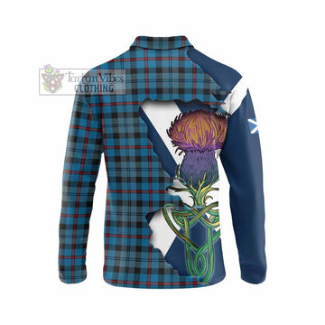 MacCorquodale (McCorquodale) Tartan Family Crest Long Sleeve Polo Shirt Scottish Thistle Celtic Inspired - Tartan Vibes Clothing