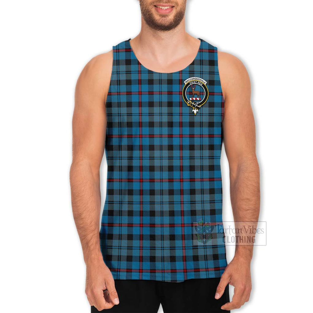 MacCorquodale (McCorquodale) Tartan Men's Tank Top with Family Crest Celtic Skull Style - Tartan Vibes Clothing