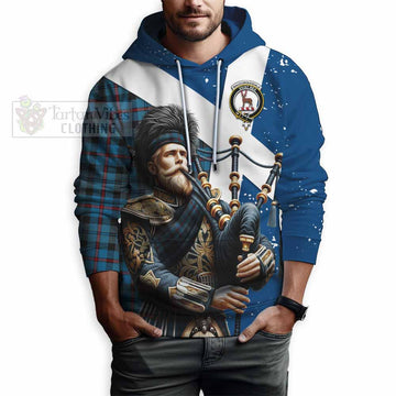 MacCorquodale (McCorquodale) Tartan Hoodie with Family Crest Scottish Bagpiper Vibes - Tartan Vibes Clothing