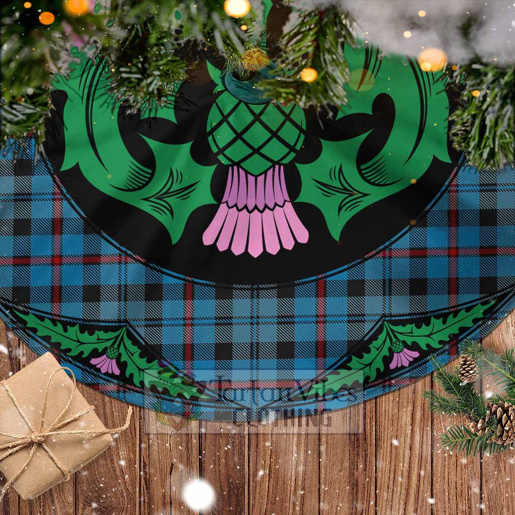 MacCorquodale (McCorquodale) Tartan Christmas Tree Skirt Scottish Thistle Style - Tartan Vibes Clothing