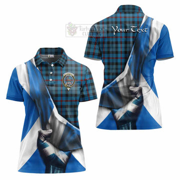 MacCorquodale (McCorquodale) Tartan Women's Polo Shirt with Family Crest Scotland Patriotic Style - Tartan Vibes Clothing