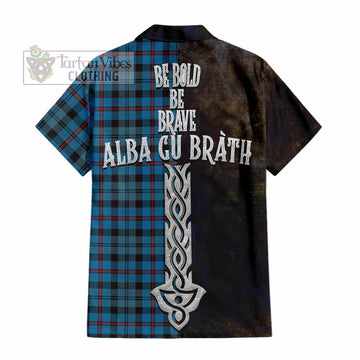 MacCorquodale (McCorquodale) Tartan Family Crest Hawaiian Shirt Alba Gu Brath Be Brave Lion Ancient Style - Tartan Vibes Clothing