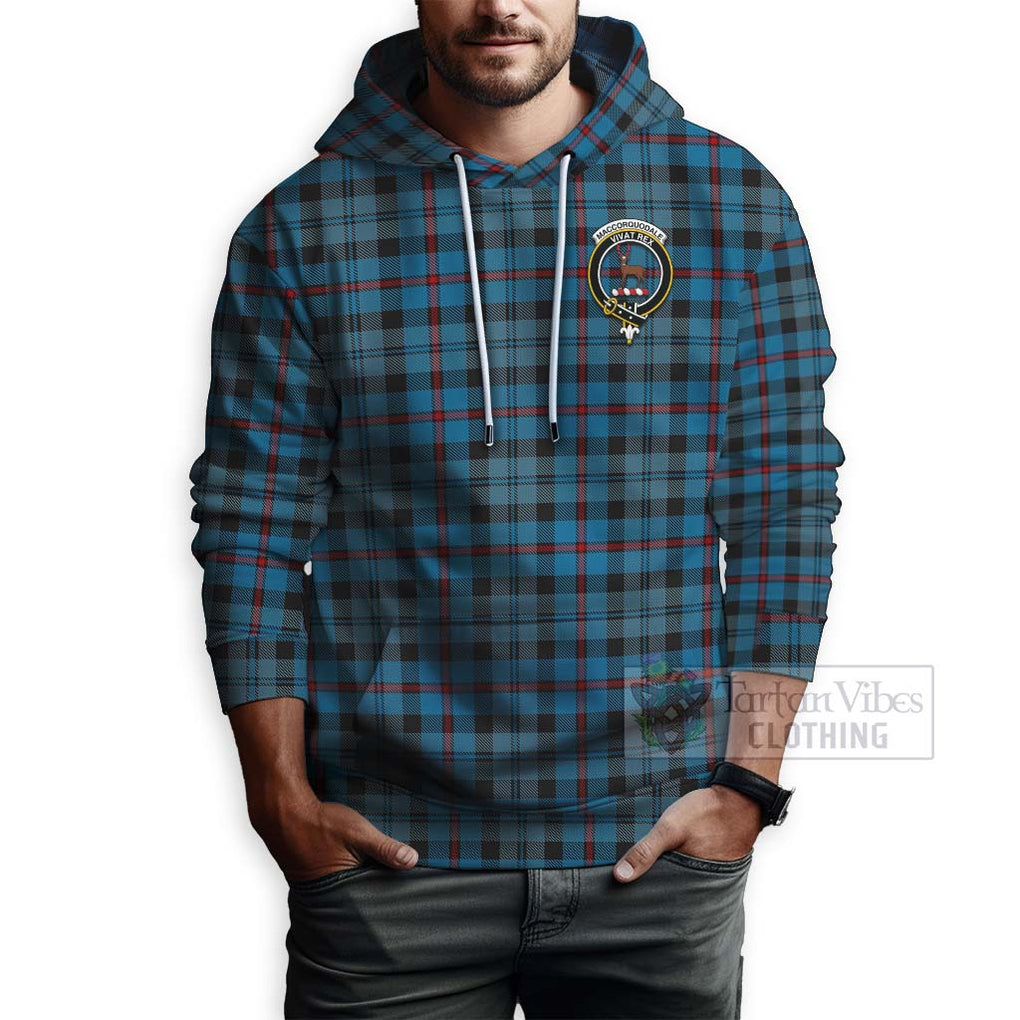 MacCorquodale (McCorquodale) Tartan Hoodie with Family Crest Celtic Skull Style - Tartan Vibes Clothing