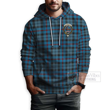 MacCorquodale (McCorquodale) Tartan Hoodie with Family Crest Celtic Skull Style - Tartan Vibes Clothing