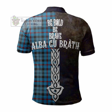MacCorquodale (McCorquodale) Tartan Family Crest Polo Shirt Alba Gu Brath Be Brave Lion Ancient Style - Tartan Vibes Clothing