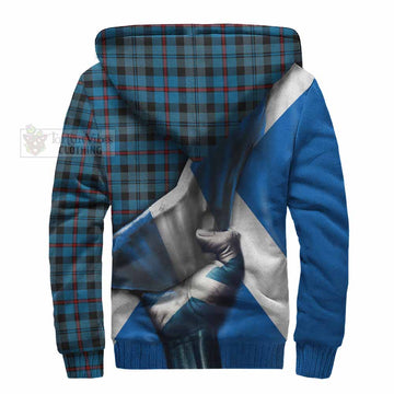 MacCorquodale (McCorquodale) Tartan Sherpa Hoodie with Family Crest Scotland Patriotic Style - Tartan Vibes Clothing