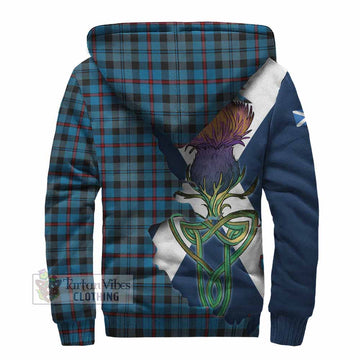 MacCorquodale (McCorquodale) Tartan Family Crest Sherpa Hoodie Scottish Thistle Celtic Inspired - Tartan Vibes Clothing