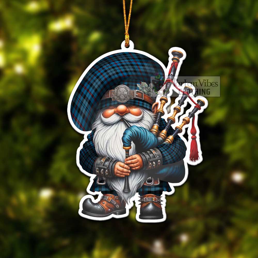 MacCorquodale (McCorquodale) Tartan Bagpiper Gnome Christmas Ornament - Tartan Vibes Clothing