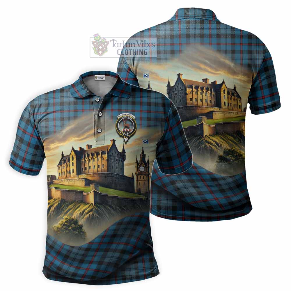 Tartan Vibes Clothing MacCorquodale (McCorquodale) Tartan Family Crest Polo Shirt with Scottish Ancient Castle Stype