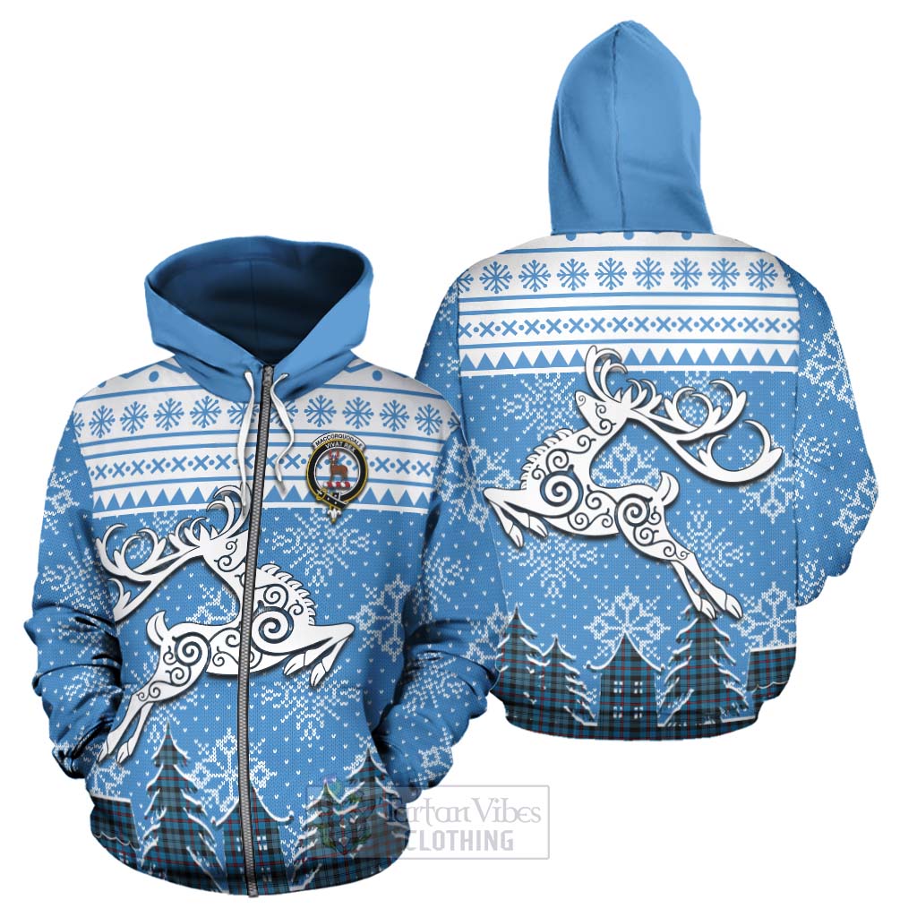 MacCorquodale (McCorquodale) Clan Christmas Hoodie Celtic Reindeer Style - Tartan Vibes Clothing