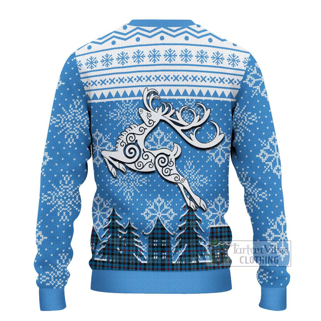 MacCorquodale (McCorquodale) Clan Christmas Ugly Sweater Celtic Reindeer Style - Tartan Vibes Clothing