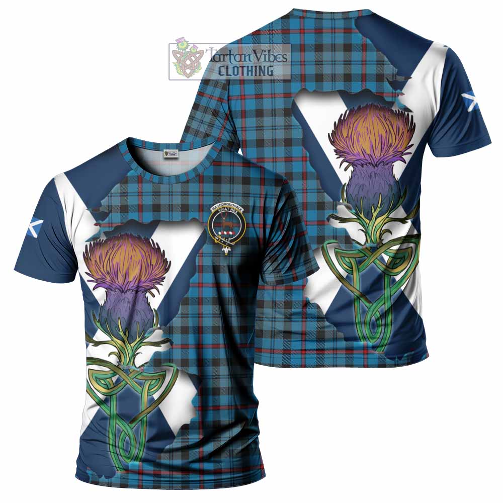 MacCorquodale (McCorquodale) Tartan Family Crest T-Shirt Scottish Thistle Celtic Inspired - Tartan Vibes Clothing