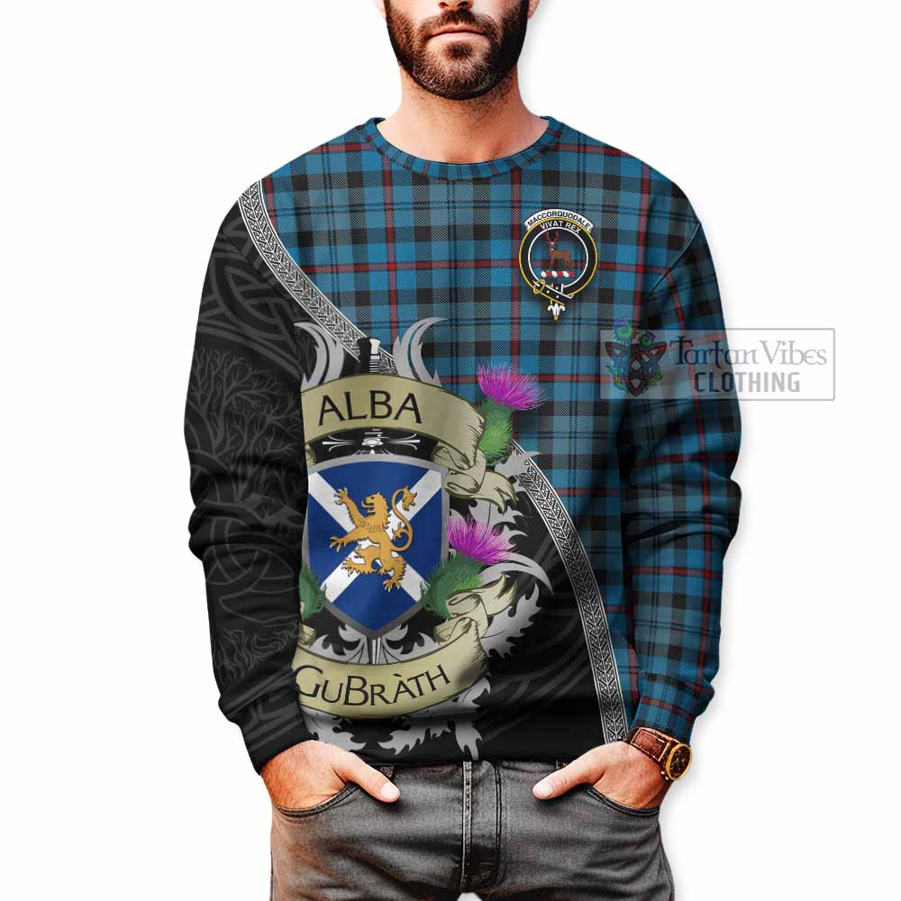 MacCorquodale (McCorquodale) Tartan Family Crest Sweatshirt Lion Rampant Royal Thistle Shield Celtic Inspired - Tartan Vibes Clothing