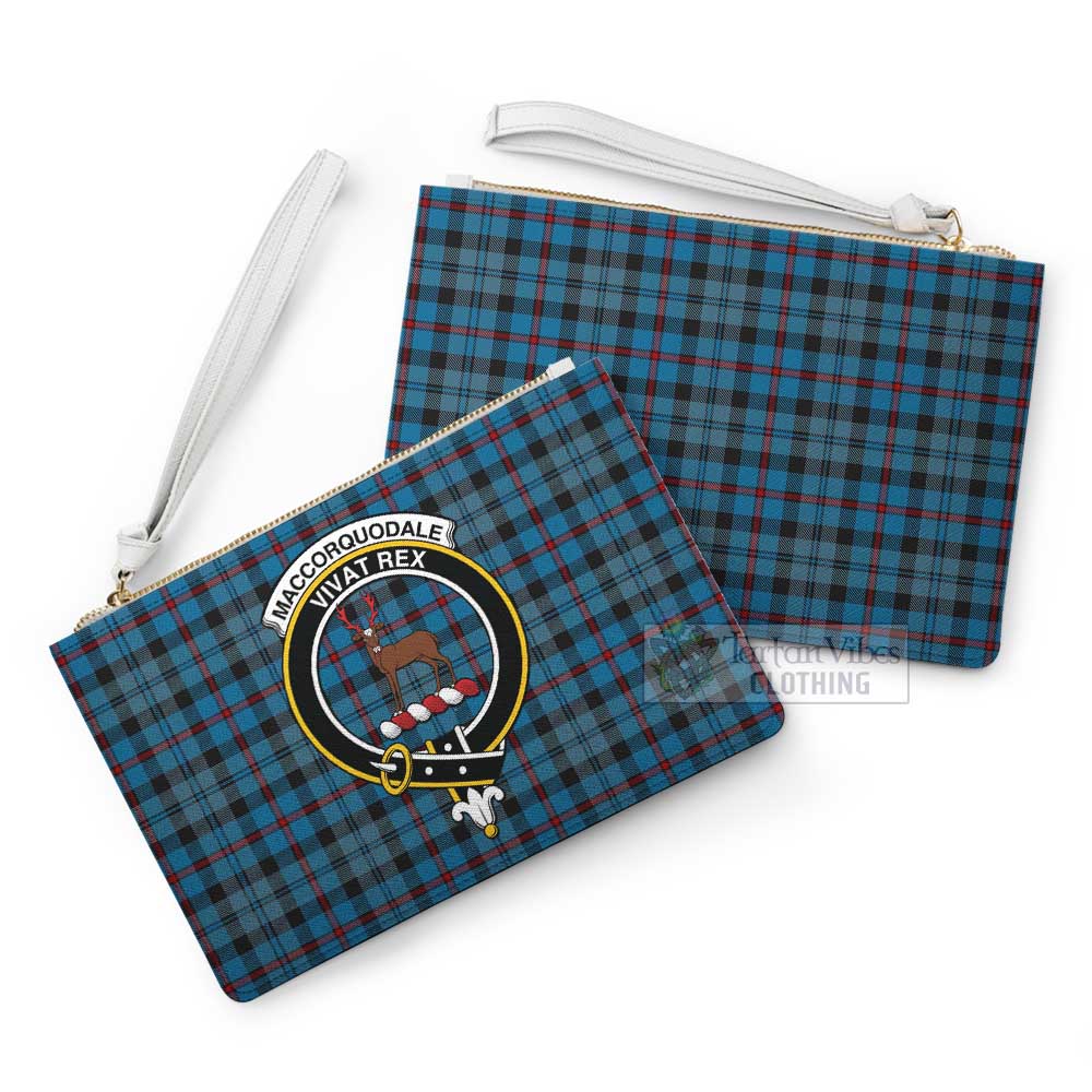 Tartan Vibes Clothing MacCorquodale (McCorquodale) Family Crest Tartan Clutch Bag