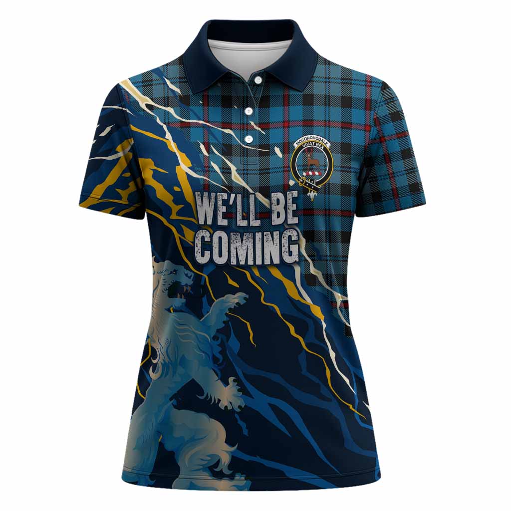 MacCorquodale (McCorquodale) Scotland Tartan Women Polo Shirt WC2026 Football - We'll Be Coming