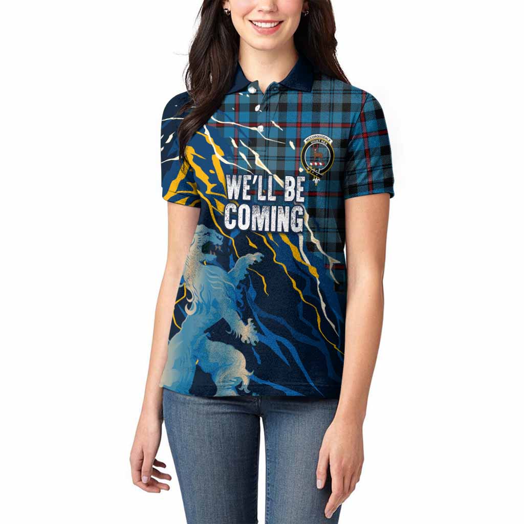 MacCorquodale (McCorquodale) Scotland Tartan Women Polo Shirt WC2026 Football - We'll Be Coming