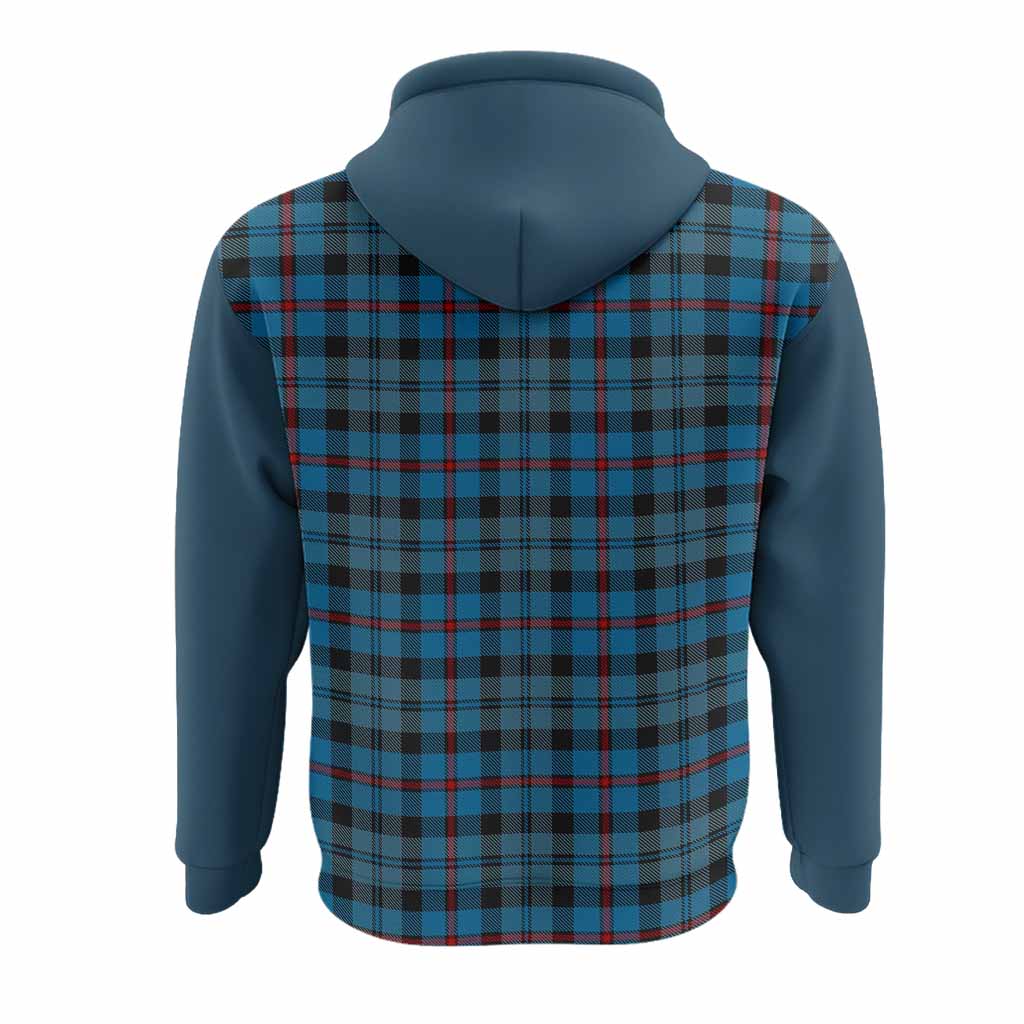 MacCorquodale (McCorquodale) Tartan Accent Hoodie with Family Crest