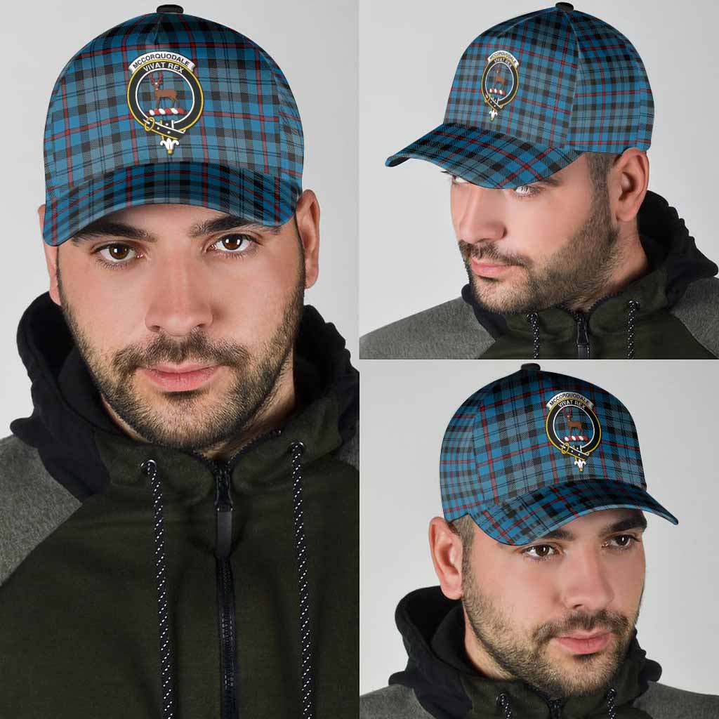 MacCorquodale (McCorquodale) Tartan Classic Cap with Family Crest