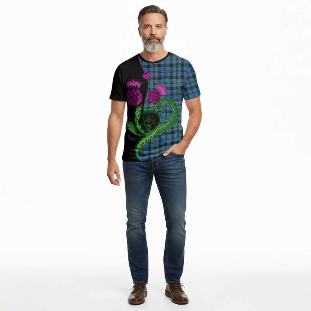 MacCorquodale (McCorquodale) Tartan Cotton T-shirt Traditional Scottish Thistle