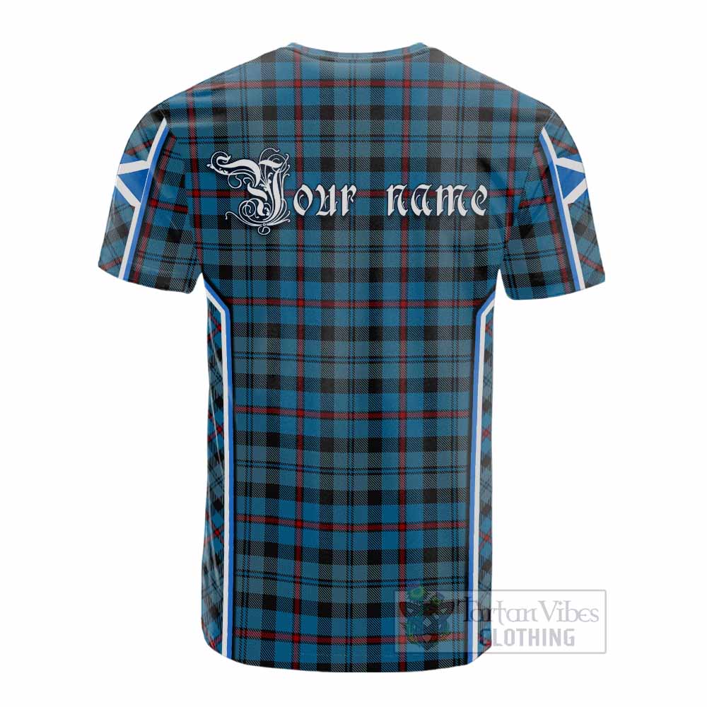 MacCorquodale (McCorquodale) Tartan Crest Cotton T-shirt Scotland Coat of Arm Flag Style - Tartan Vibes Clothing