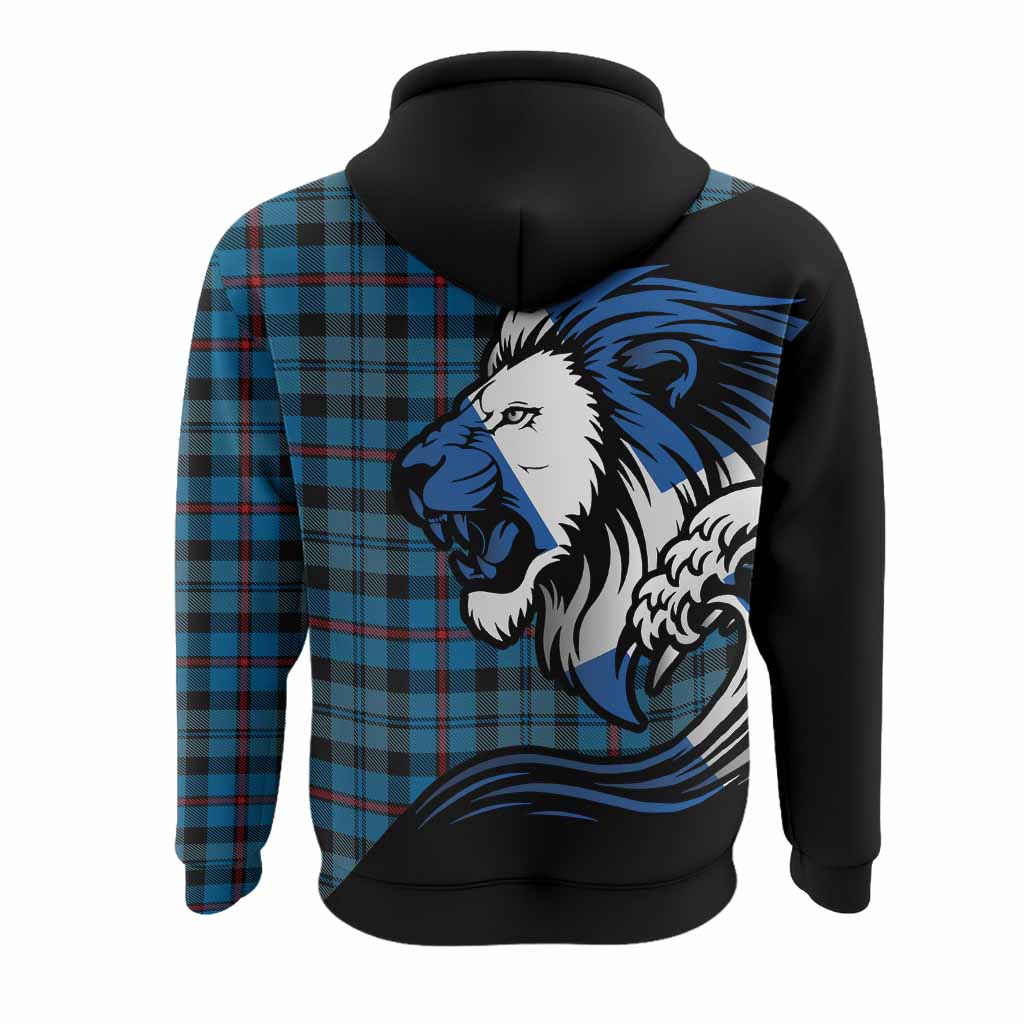 MacCorquodale (McCorquodale) Tartan Crest Hoodie Scottish Golden Lions Wave Flow