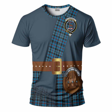 MacCorquodale (McCorquodale) Tartan Crest T-Shirt Kilt Costume Style