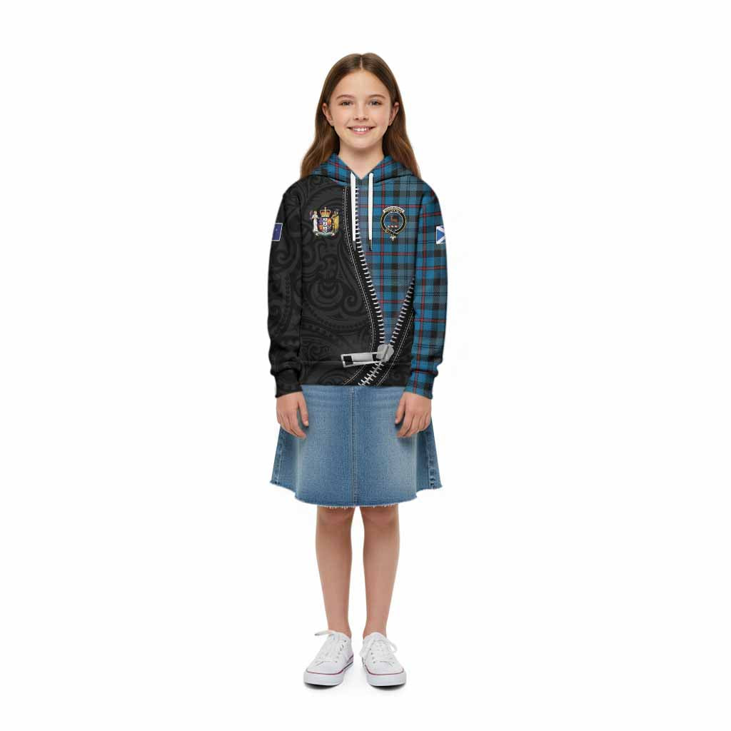 MacCorquodale (McCorquodale) Tartan Kid Hoodie New Zealand Pattern Unique Zipper Stylized