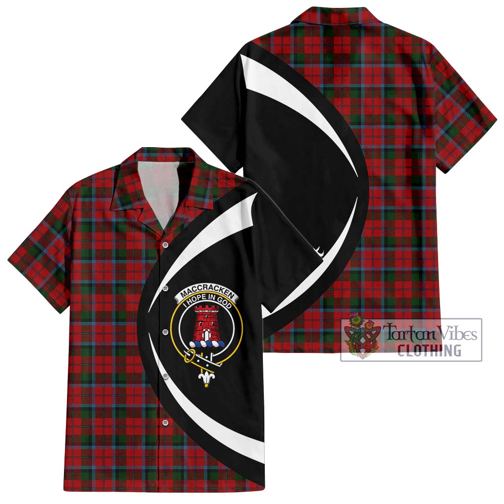 MacCracken (McCracken) Tartan Hawaiian Shirt with Family Crest Circle Style Kid - Tartan Vibes Clothing