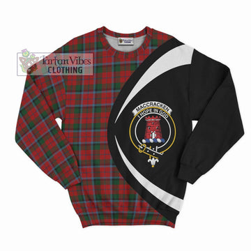 MacCracken (McCracken) Tartan Sweatshirt with Family Crest Circle Style Unisex - Tartan Vibes Clothing