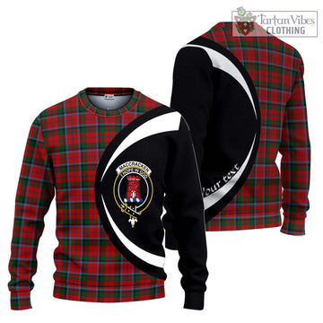 MacCracken (McCracken) Tartan Ugly Sweater with Family Crest Circle Style Unisex - Tartan Vibes Clothing